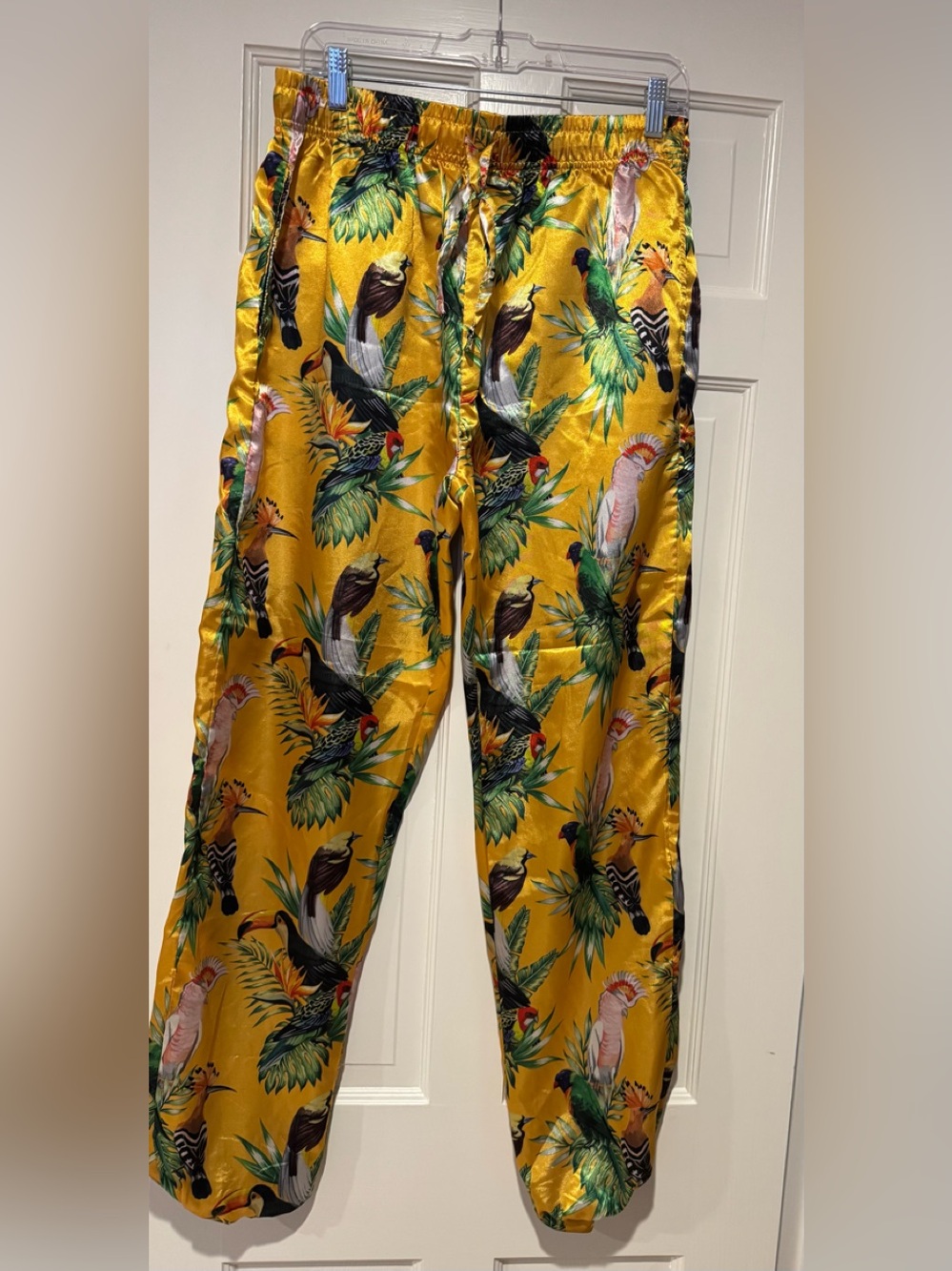 Yellow Tropical Print Wonen’s Lounge Pants